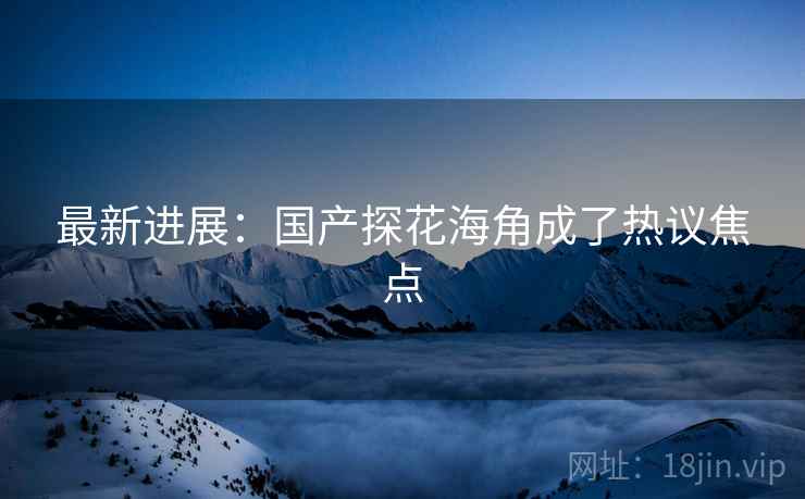 最新进展：国产探花海角成了热议焦点